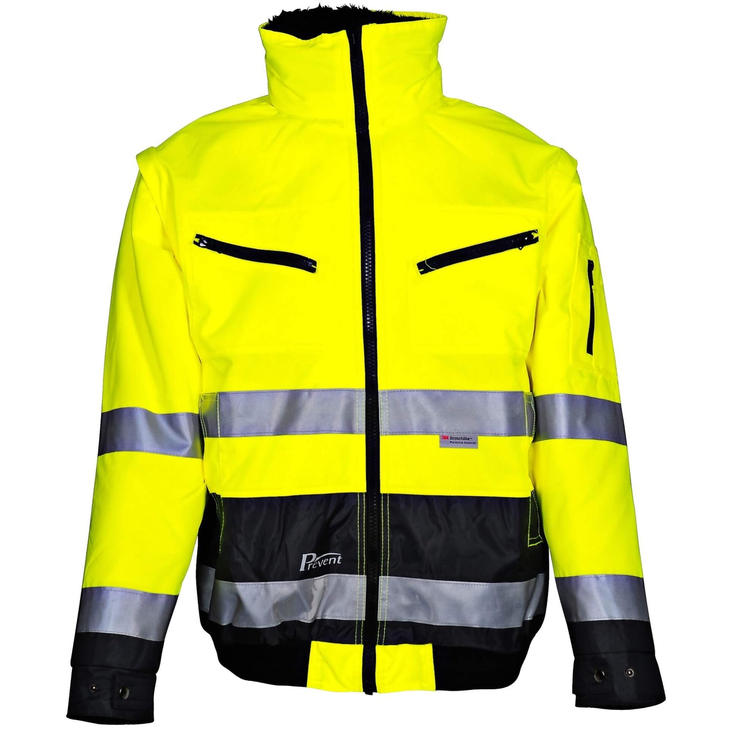 PREVENT® Warnschutz-Pilotenjacke 174ZG gelb/anthrazit - 3XL