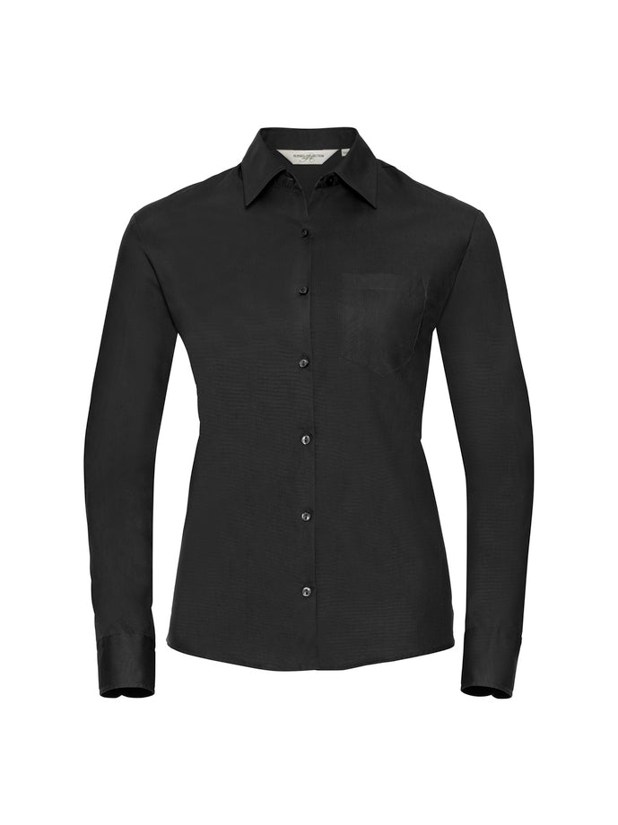 Russell Klassische Baumwoll Popeline Bluse 0R936F0