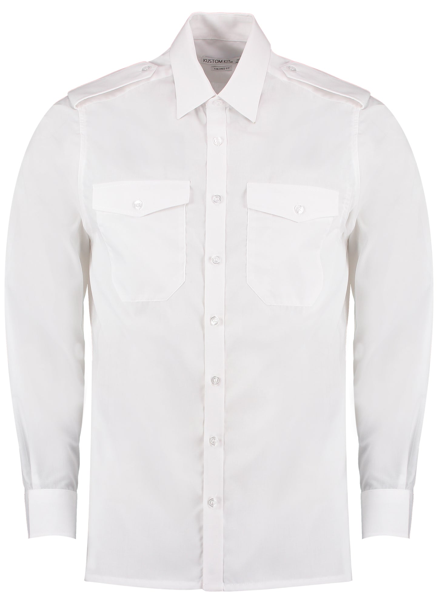 Kustom Kit Corporate KK134 Tailored Fit Pilot Shirt (Long Sleeve)
