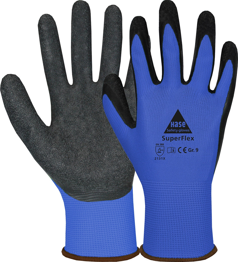 Hase Safety Gloves SuperFlex Blue