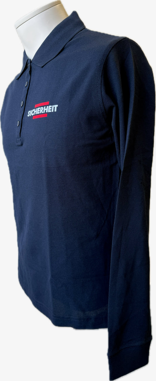 Polo FLORENCE LADY - Tailliertes Damen-Poloshirt, langärmelig (Logo Flock)