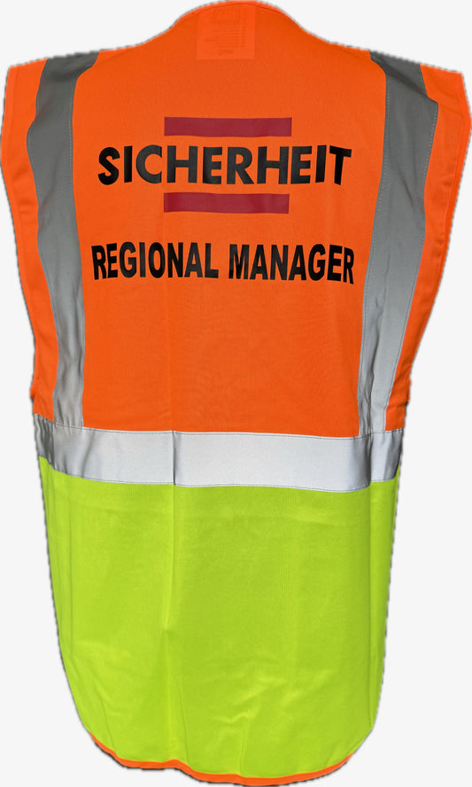 Warnweste HVW801 - Hi-Vis Multifunktionsweste RM/SSM