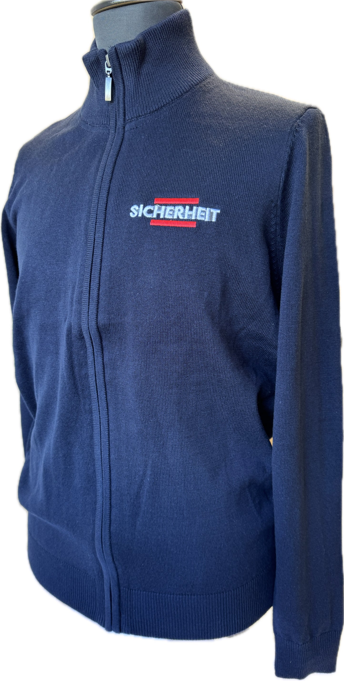Jacke K961 - Herren Cardigan mit Reißverschluss