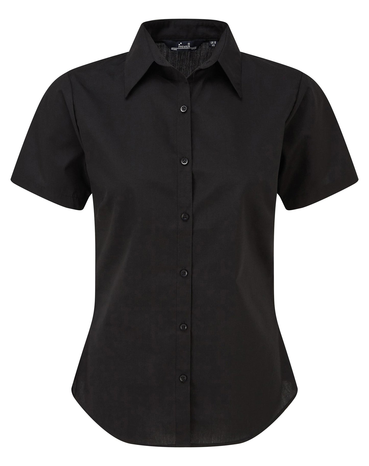 Premier Kurzärmelige Bluse, Popelin PR302