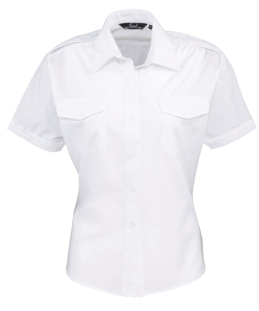 Premier Kurzärmeliges Damen - Sicherheitshemd PR312