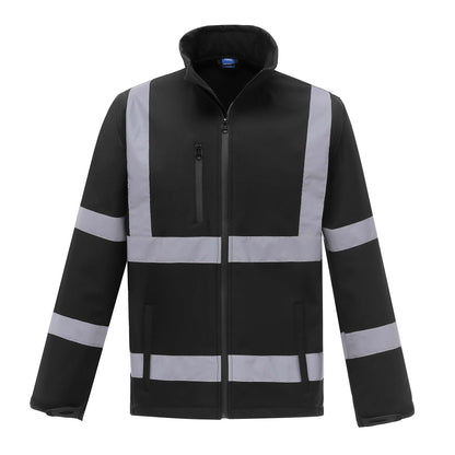 YOKO HVK09 Hi-Vis 2 Bands & Braces Softshell Jacket