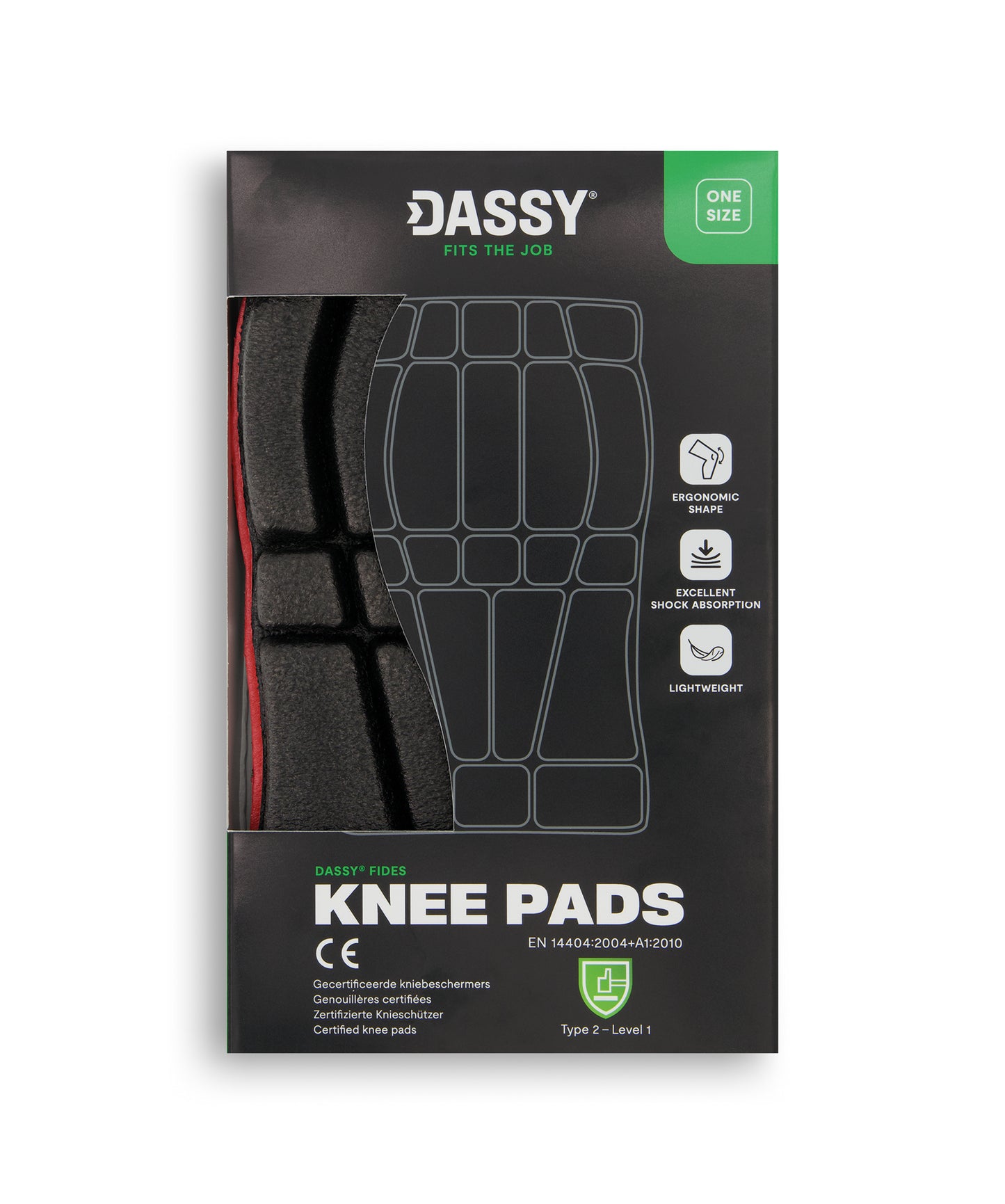 DASSY® Fides Zertifizierte Knieschützer (Typ 2, Level 1)