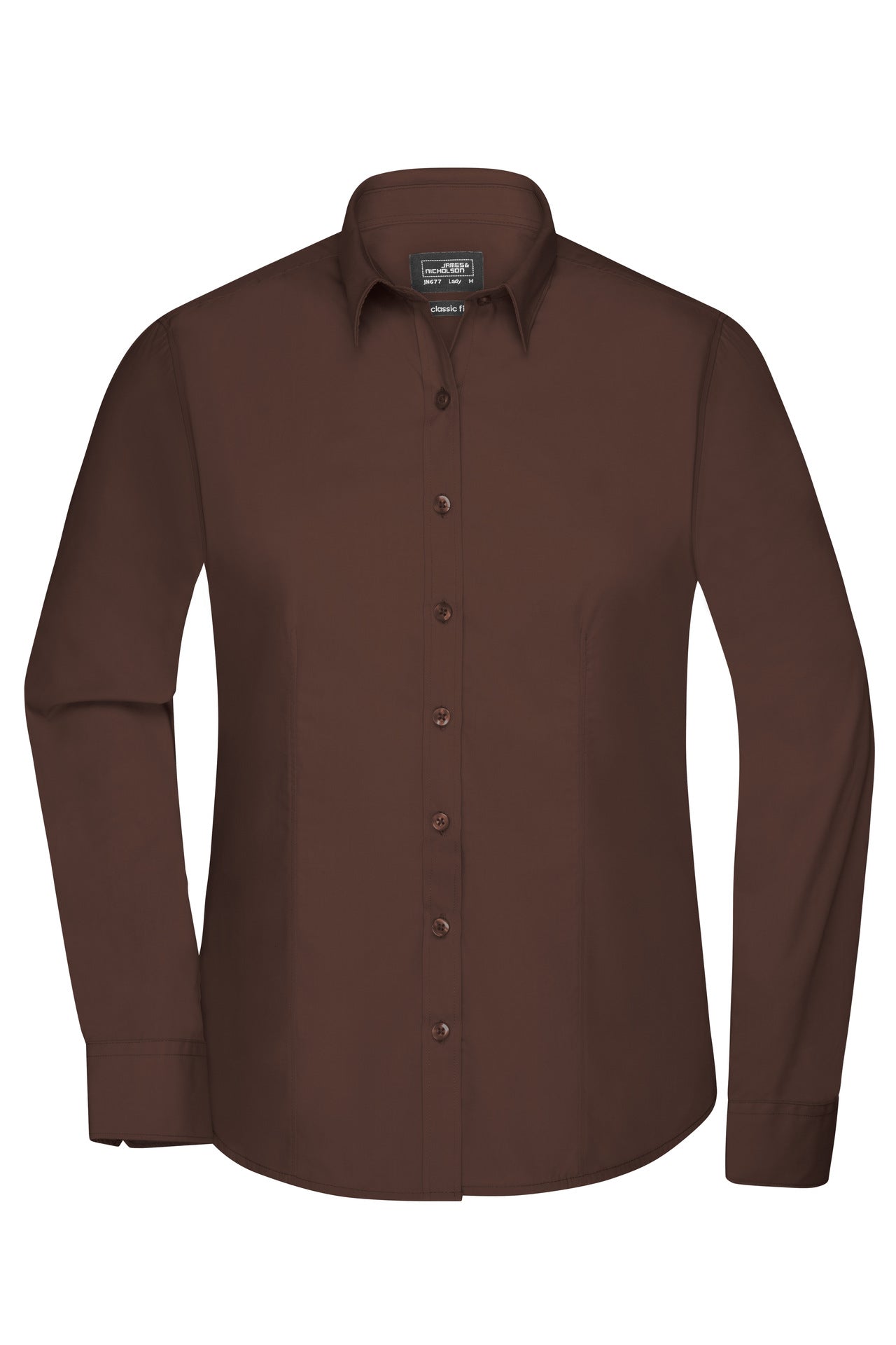 James & Nicholson JN677 Ladies' Shirt Longsleeve Poplin
