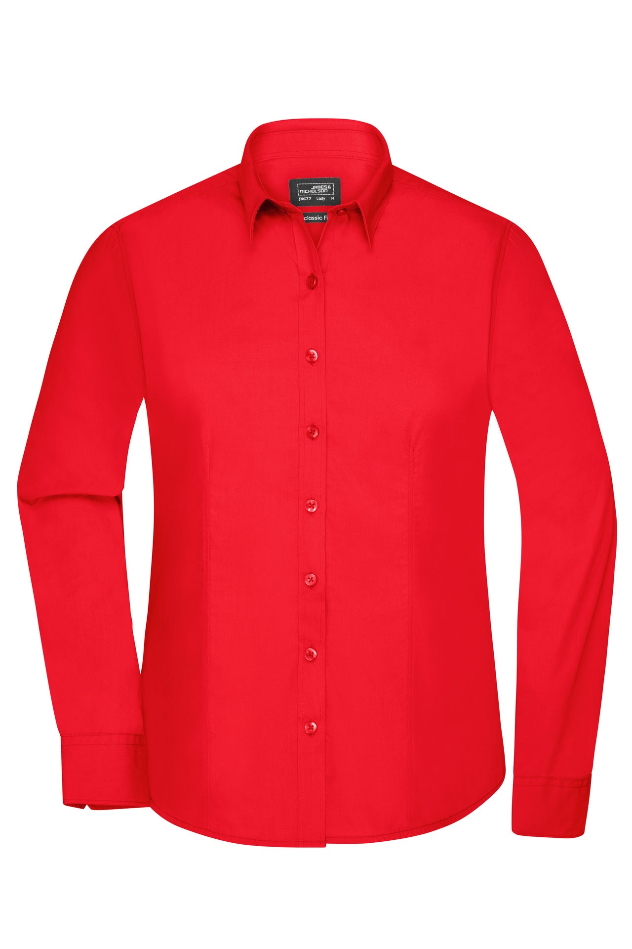 James & Nicholson JN677 Ladies' Shirt Longsleeve Poplin