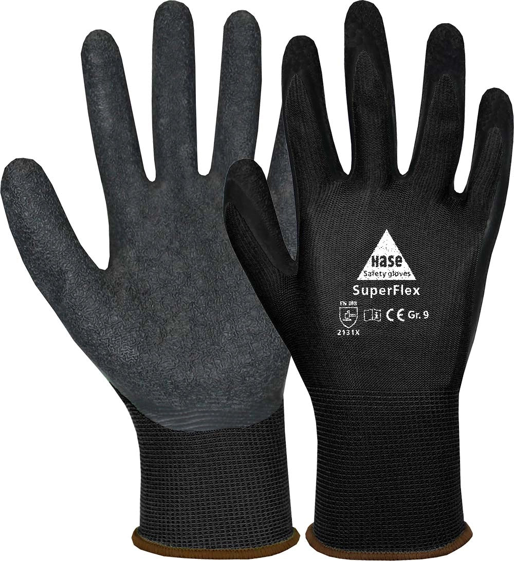 Hase Safety Gloves SuperFlex Black