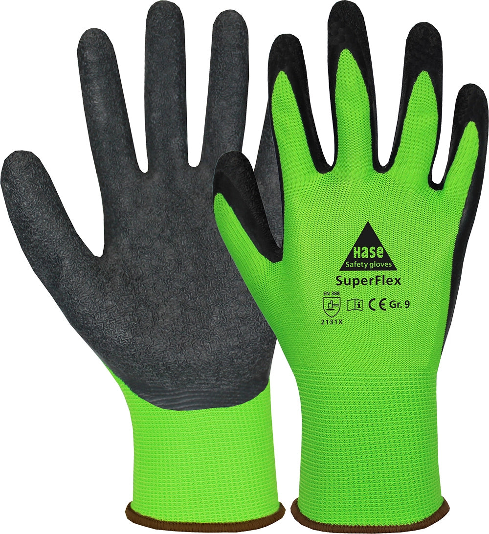 Hase Safety Gloves SuperFlex Green