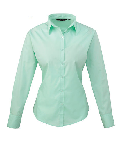 Premier  Langärmelige Bluse, Popelin PR300