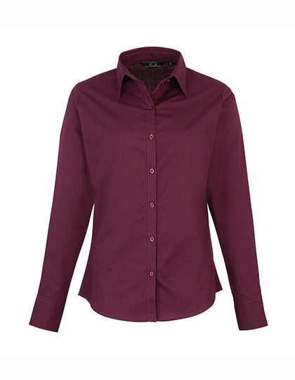 Premier  Langärmelige Bluse, Popelin PR300