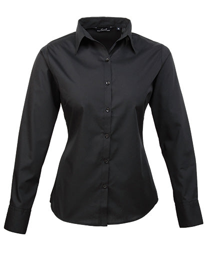 Premier  Langärmelige Bluse, Popelin PR300