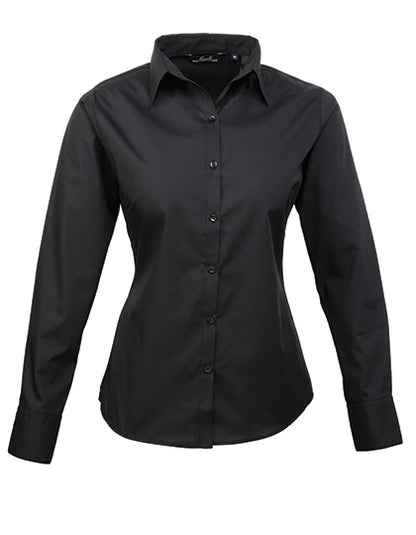 Premier  Langärmelige Bluse, Popelin PR300