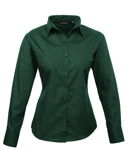 Premier  Langärmelige Bluse, Popelin PR300