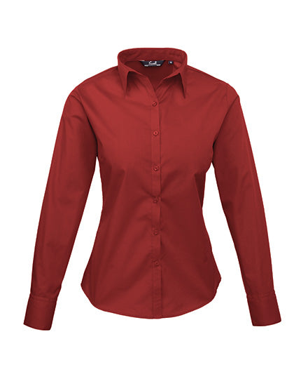 Premier  Langärmelige Bluse, Popelin PR300
