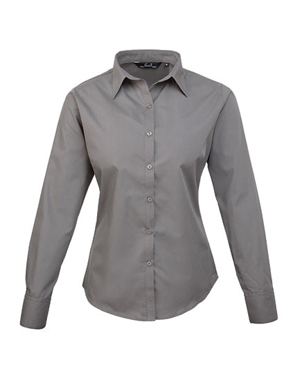 Premier  Langärmelige Bluse, Popelin PR300