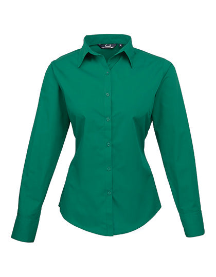 Premier  Langärmelige Bluse, Popelin PR300