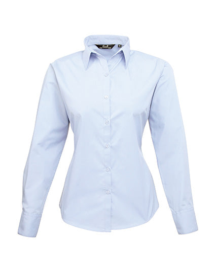 Premier  Langärmelige Bluse, Popelin PR300