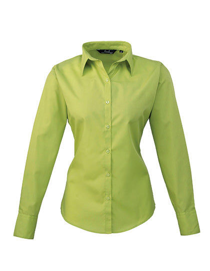 Premier  Langärmelige Bluse, Popelin PR300
