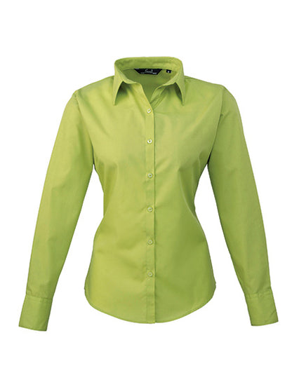 Premier  Langärmelige Bluse, Popelin PR300