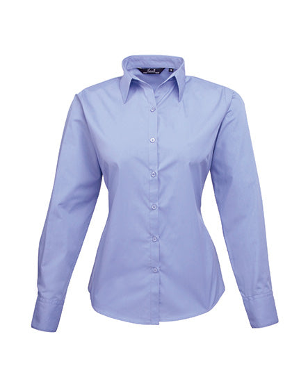 Premier  Langärmelige Bluse, Popelin PR300