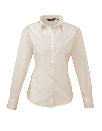 Premier  Langärmelige Bluse, Popelin PR300