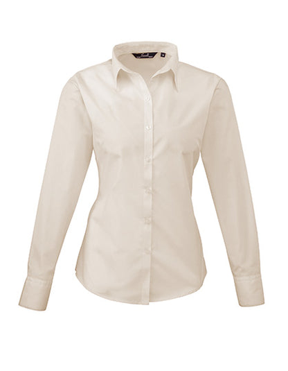 Premier  Langärmelige Bluse, Popelin PR300