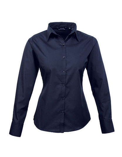 Premier  Langärmelige Bluse, Popelin PR300