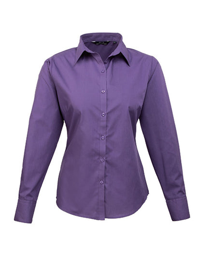 Premier  Langärmelige Bluse, Popelin PR300
