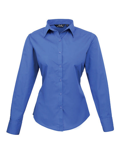 Premier  Langärmelige Bluse, Popelin PR300