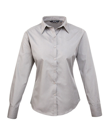 Premier  Langärmelige Bluse, Popelin PR300
