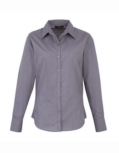 Premier  Langärmelige Bluse, Popelin PR300