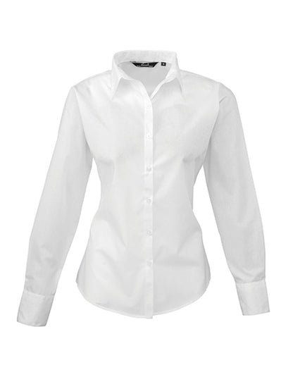 Premier  Langärmelige Bluse, Popelin PR300