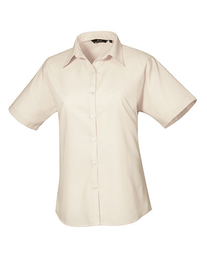 Premier Kurzärmelige Bluse, Popelin PR302