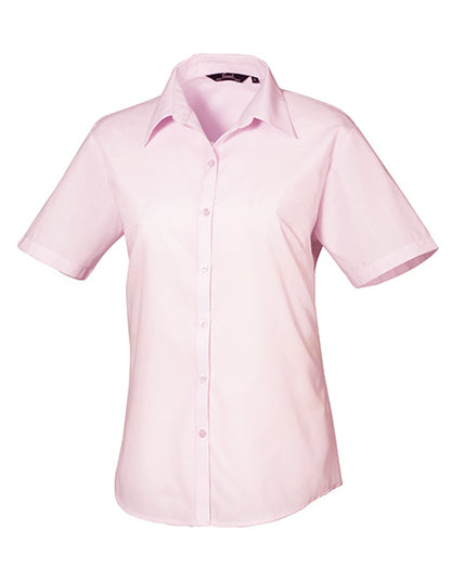 Premier Kurzärmelige Bluse, Popelin PR302