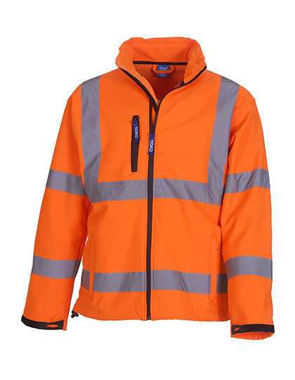 YOKO HVK09 Hi-Vis 2 Bands & Braces Softshell Jacket