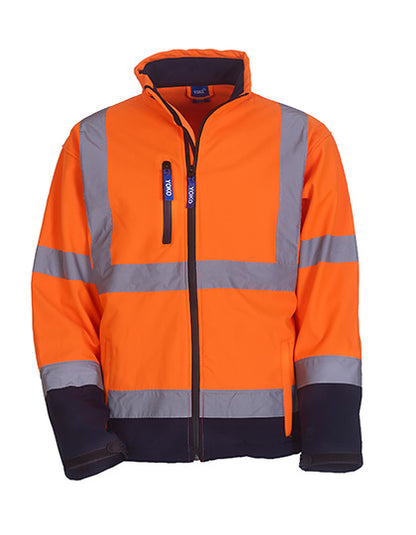 YOKO HVK09 Hi-Vis 2 Bands & Braces Softshell Jacket