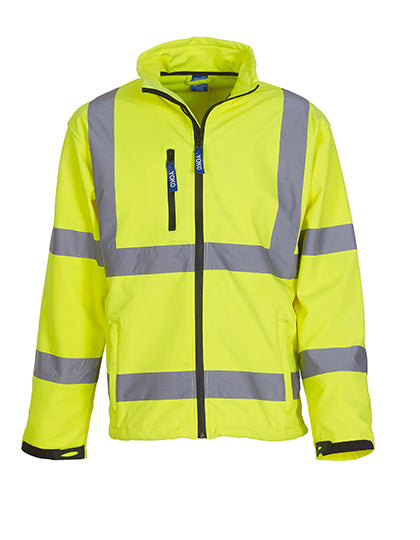 YOKO HVK09 Hi-Vis 2 Bands & Braces Softshell Jacket