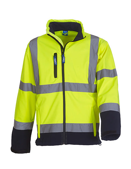 YOKO HVK09 Hi-Vis 2 Bands & Braces Softshell Jacket