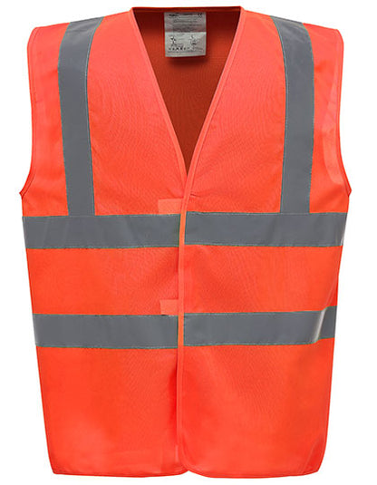 YOKO HVW100 Hi-Vis 2 Bands & Braces Waistcoat