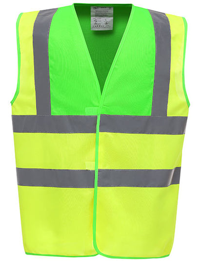 YOKO HVW100 Hi-Vis 2 Bands & Braces Waistcoat