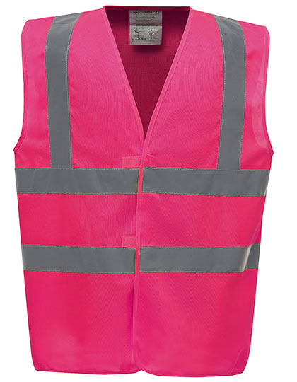 YOKO HVW100 Hi-Vis 2 Bands & Braces Waistcoat
