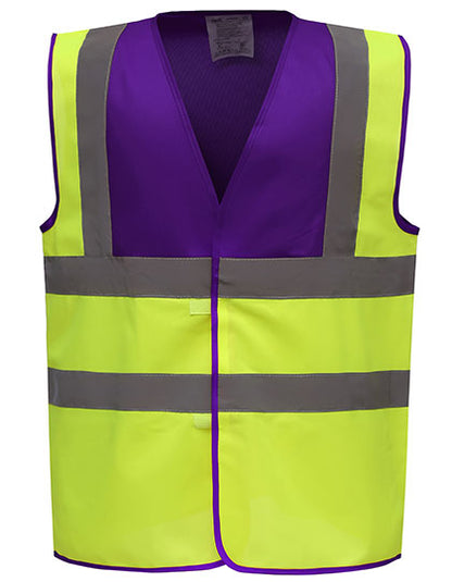 YOKO HVW100 Hi-Vis 2 Bands & Braces Waistcoat