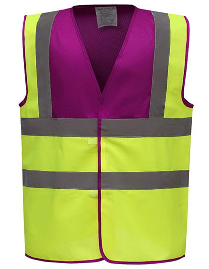 YOKO HVW100 Hi-Vis 2 Bands & Braces Waistcoat