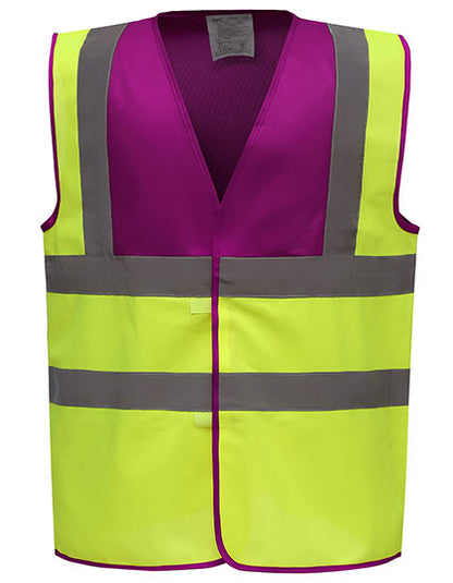 YOKO HVW100 Hi-Vis 2 Bands & Braces Waistcoat